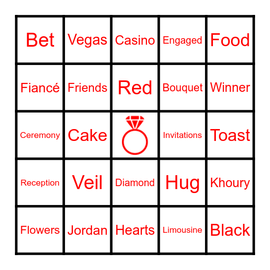 #NadlyInLove Bingo Card