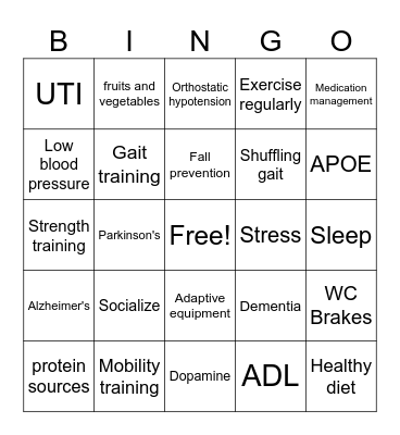 TreVista BINGO Card