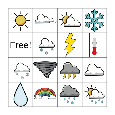 Wetter Bingo Card