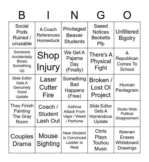 New View Bingo 2023-2024 Bingo Card