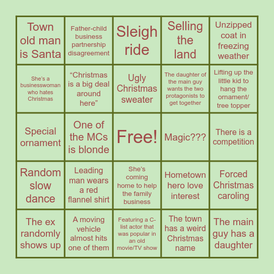 Christmas Bingo Card