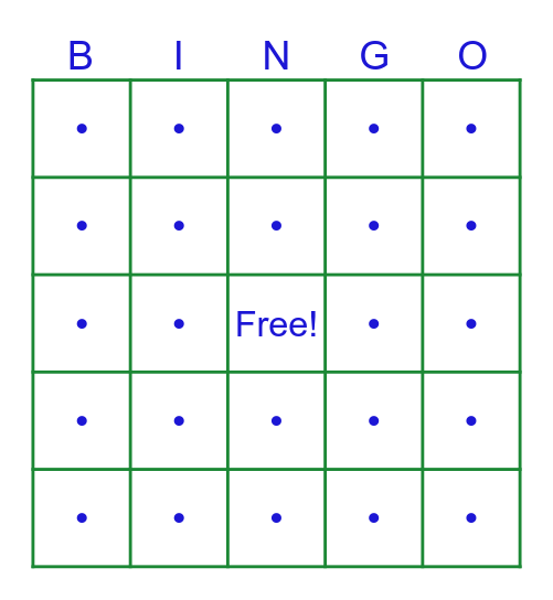 Icebreaker Bingo Card