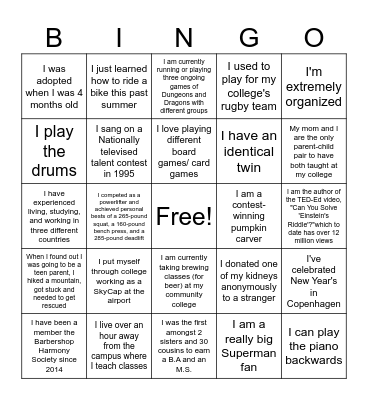 Get to Know Cohort 19! Bingo Card