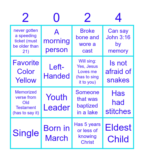 NOT AFRAID: MARCH Bingo Card