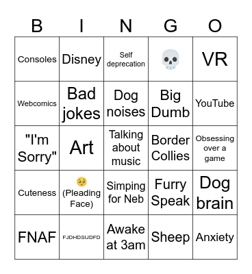 Floof's Bingo Card