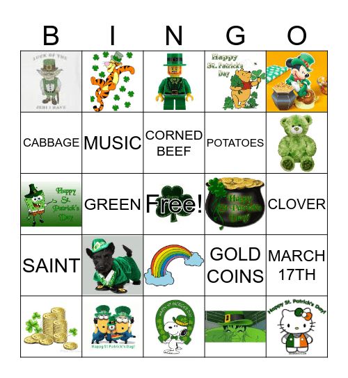 Pack 439 - St. Patrick's Day BINGO !!! Bingo Card