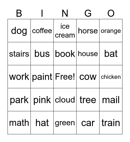 Bingo 11/4 Bingo Card