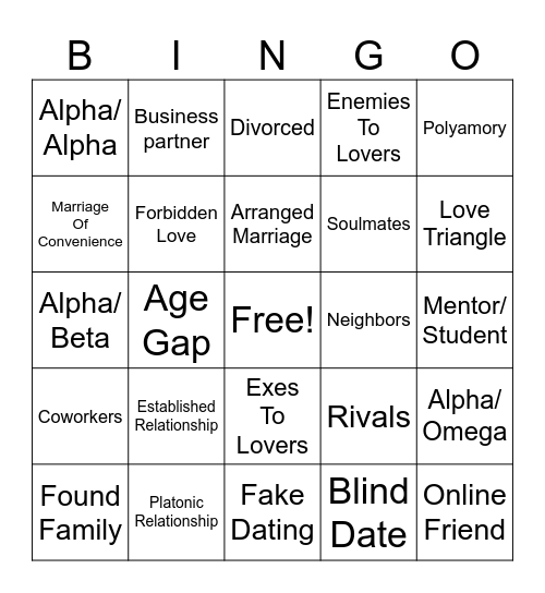 blegh Bingo Card