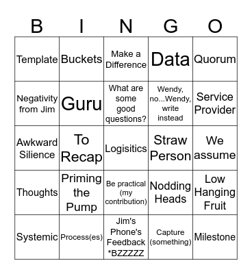 ICSC Bingo Card