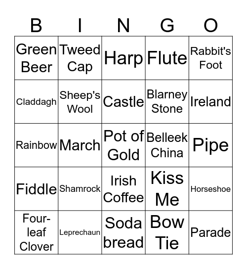 St. Pat's Day! Bingo Card