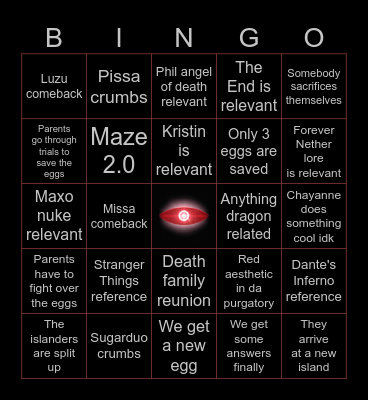 PURGATORY BINGOOOOO Bingo Card