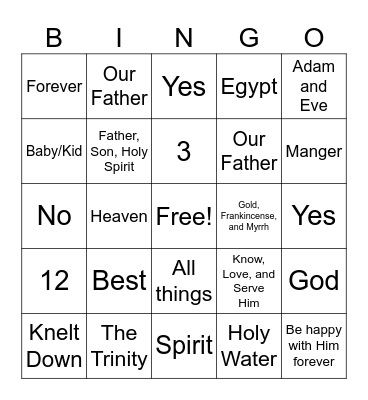 Second Grade November Bingo Card