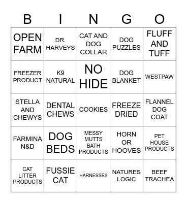 RETAIL BINGO Card