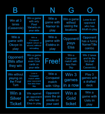 Marvel Snap Bingo! Bingo Card