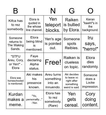 Fellowship Bingo 11/4/23 Bingo Card