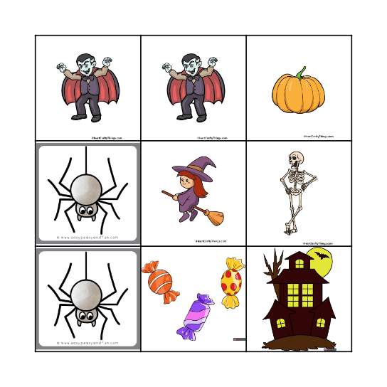 Halloween Bingo Card