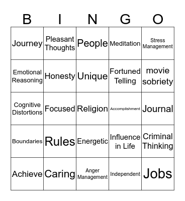 WSRU BINGO Card