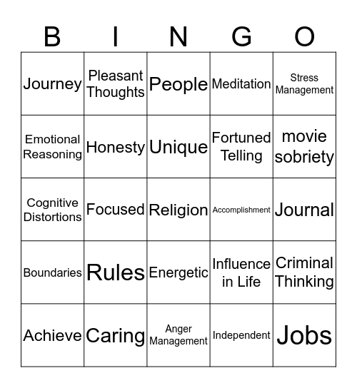 WSRU BINGO Card