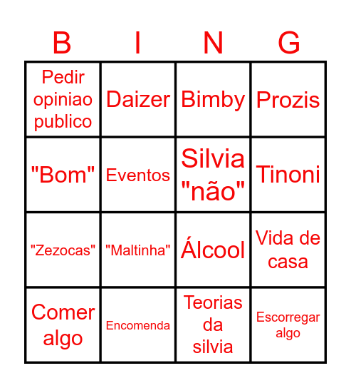 Bingo Ric Bingo Card