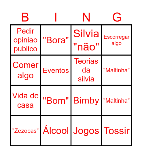 Bingo Ric Bingo Card