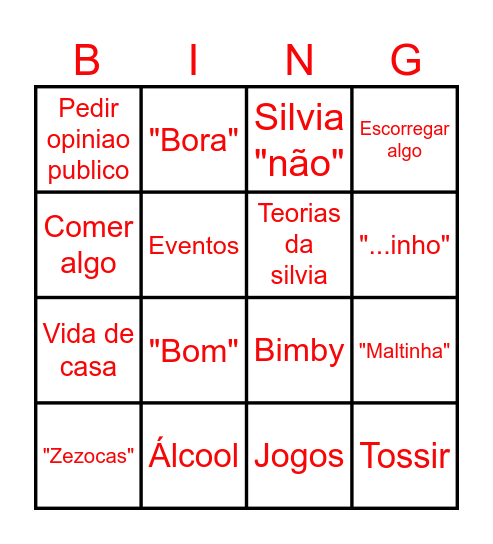 Bingo Ric Bingo Card