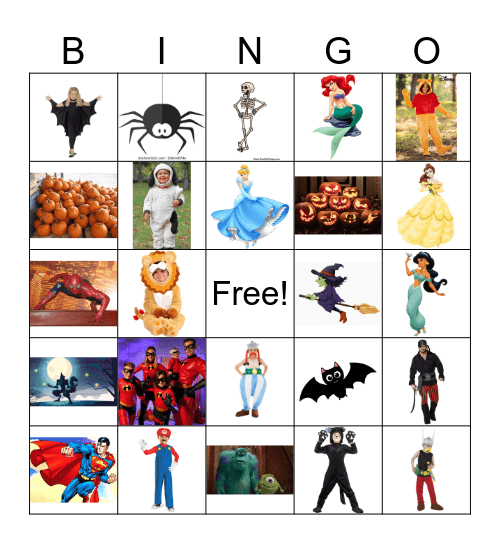 Halloween Bingo Card