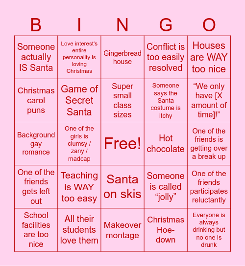 The Santa Summit Bingo Card