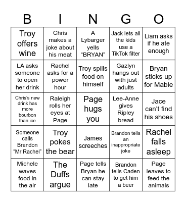 Thanksgiving 2 Bingo! Bingo Card