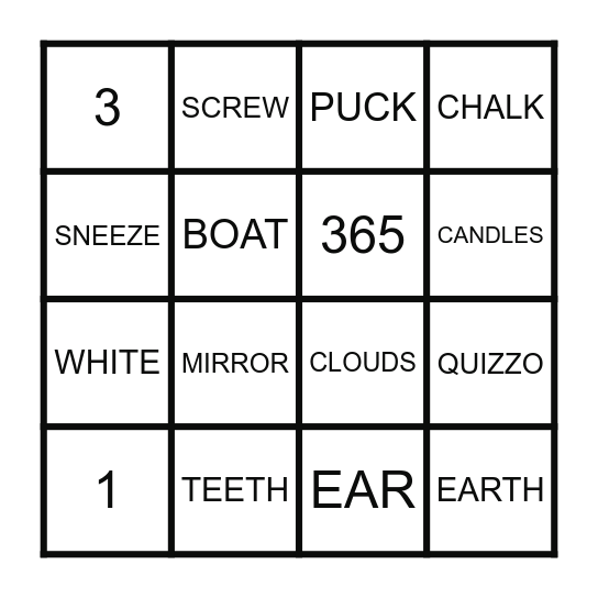 ROUND 6 Bingo Card