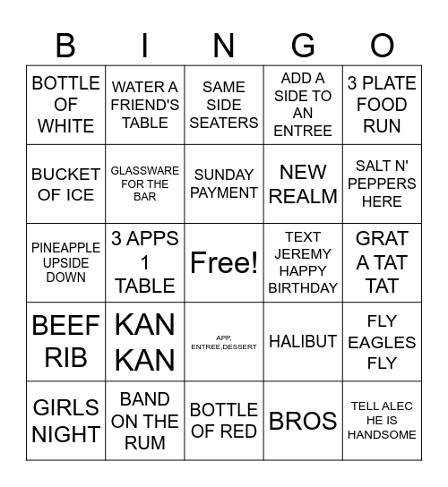 ICONIC TWO BINGO Card