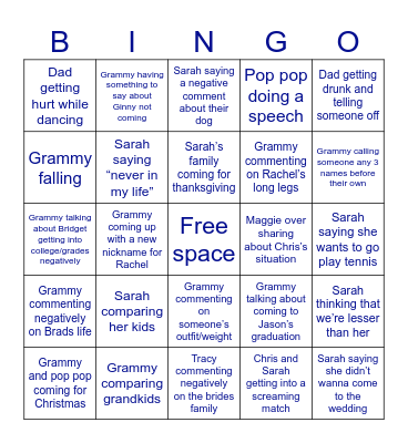 San Diego bingo Card