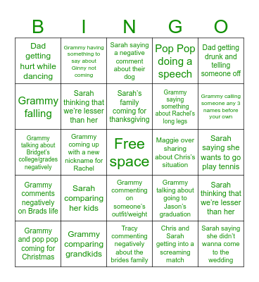 San Diego Bingo Card