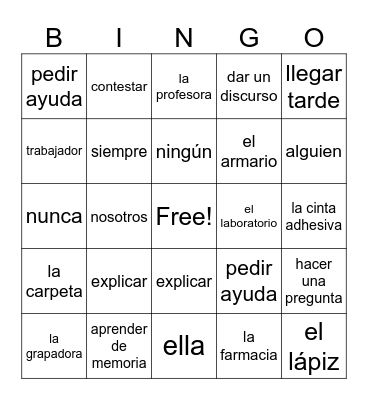 Chapter 1 A Bingo Card