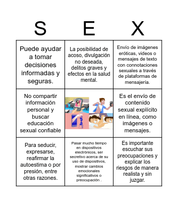 SEXTING Bingo Card