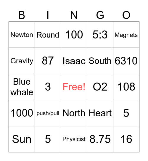 M3 Science SMART 2023 Bingo Card