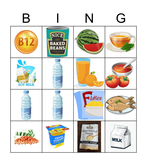 The Big Three Bingo Card