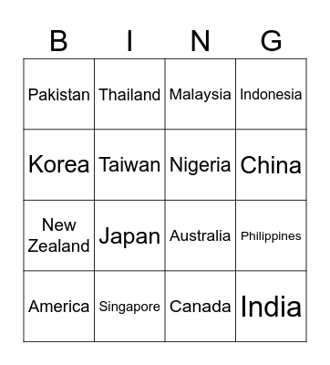 BING!!!! Bingo Card