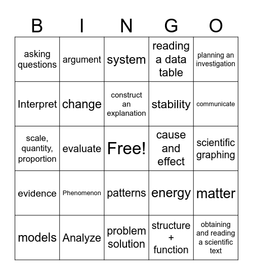 NYSSLYS Bingo Card