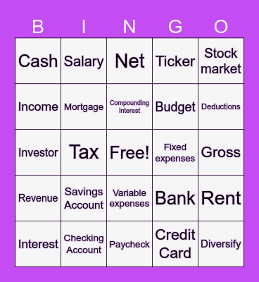 Manhattan Bridges High Bingo Card