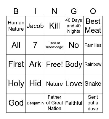 November Third Grade Bingo Card