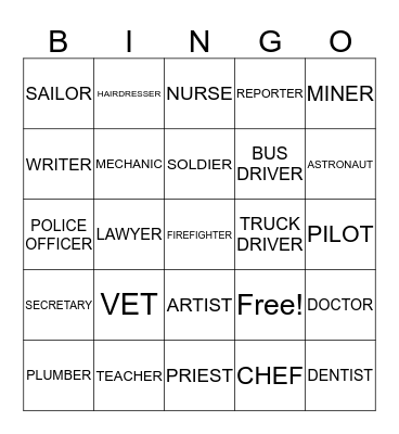 Hobbies and interests Bingo Card