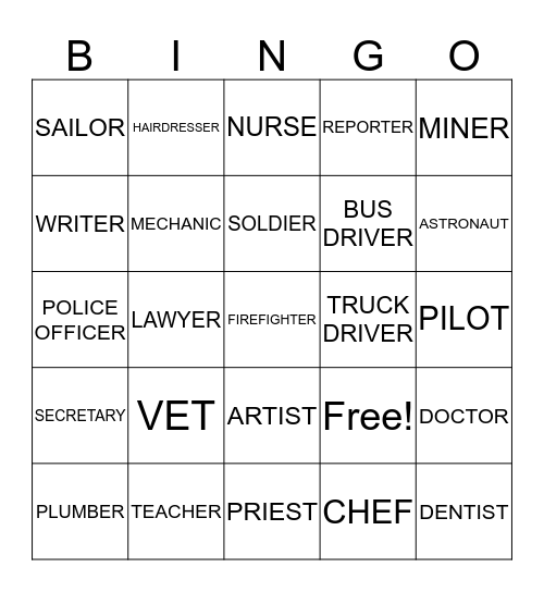 Hobbies and interests Bingo Card