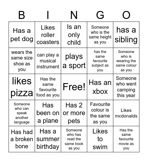 About The Bounce Bingo Card