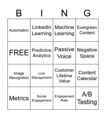 Ch 14 Vocabulary Bingo Card