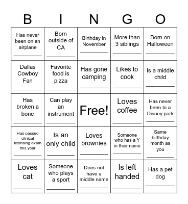 Bingo Card