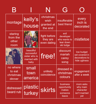 Christmas Movie Bingo Card