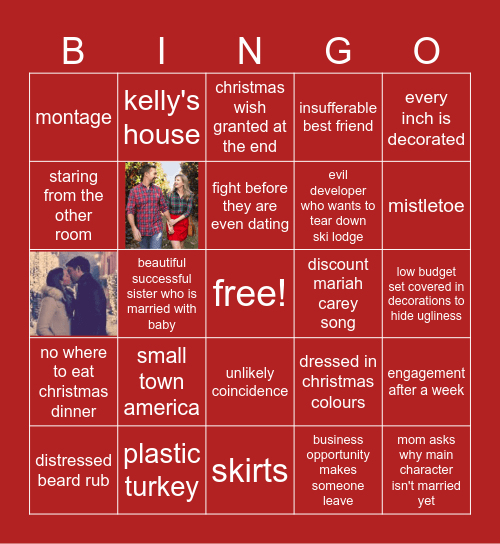 Christmas Movie Bingo Card