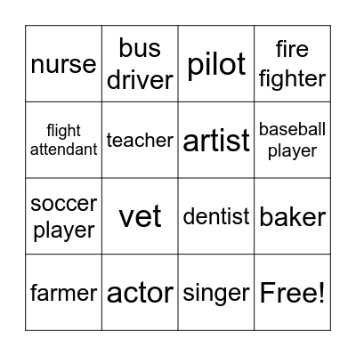 将来の夢 Bingo Card