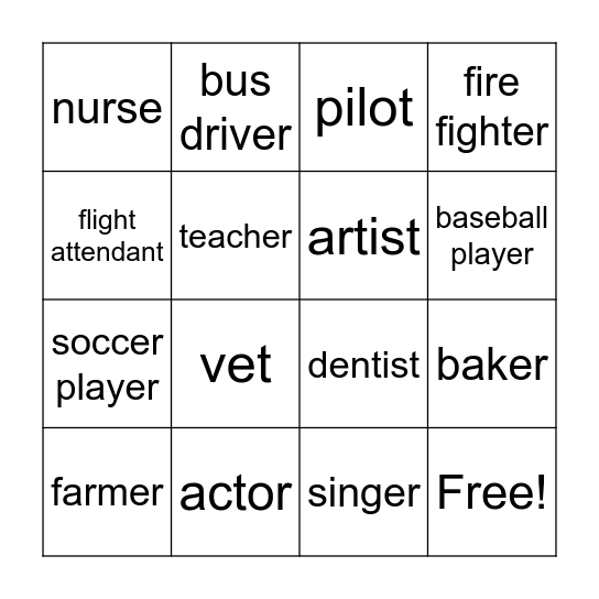 将来の夢 Bingo Card