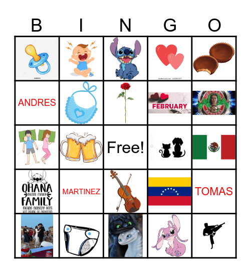 Bebe Martinez Bingo Card